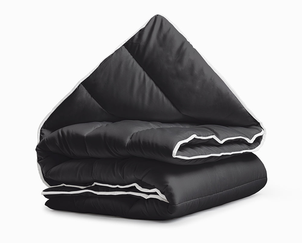 Sleeptime - Lazy Dekbed Zwart - Dekbed en overtrek in-1 - 140 x 200 Top Merken Winkel